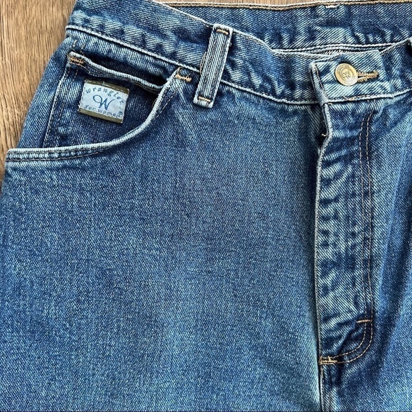 Wrangler Vintage 80s 90s High Rise Baggy Tapered Straight Leg Mom Jeans Size 10 - Picture 4 of 7